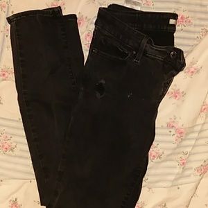 Black ripped jeans